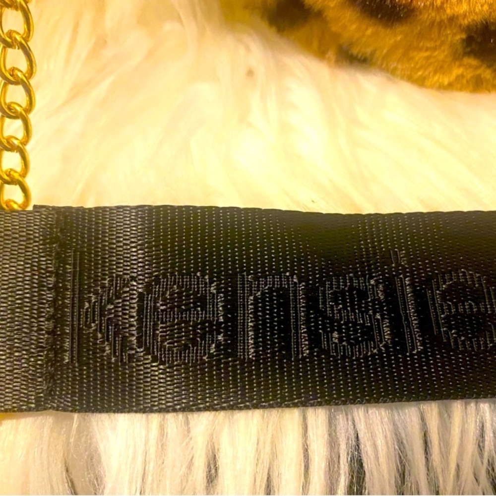 Leopard Faux Fur Belt Bag Crossbody w/Small Detachable Change Purse, NWT - Picture 3 of 10